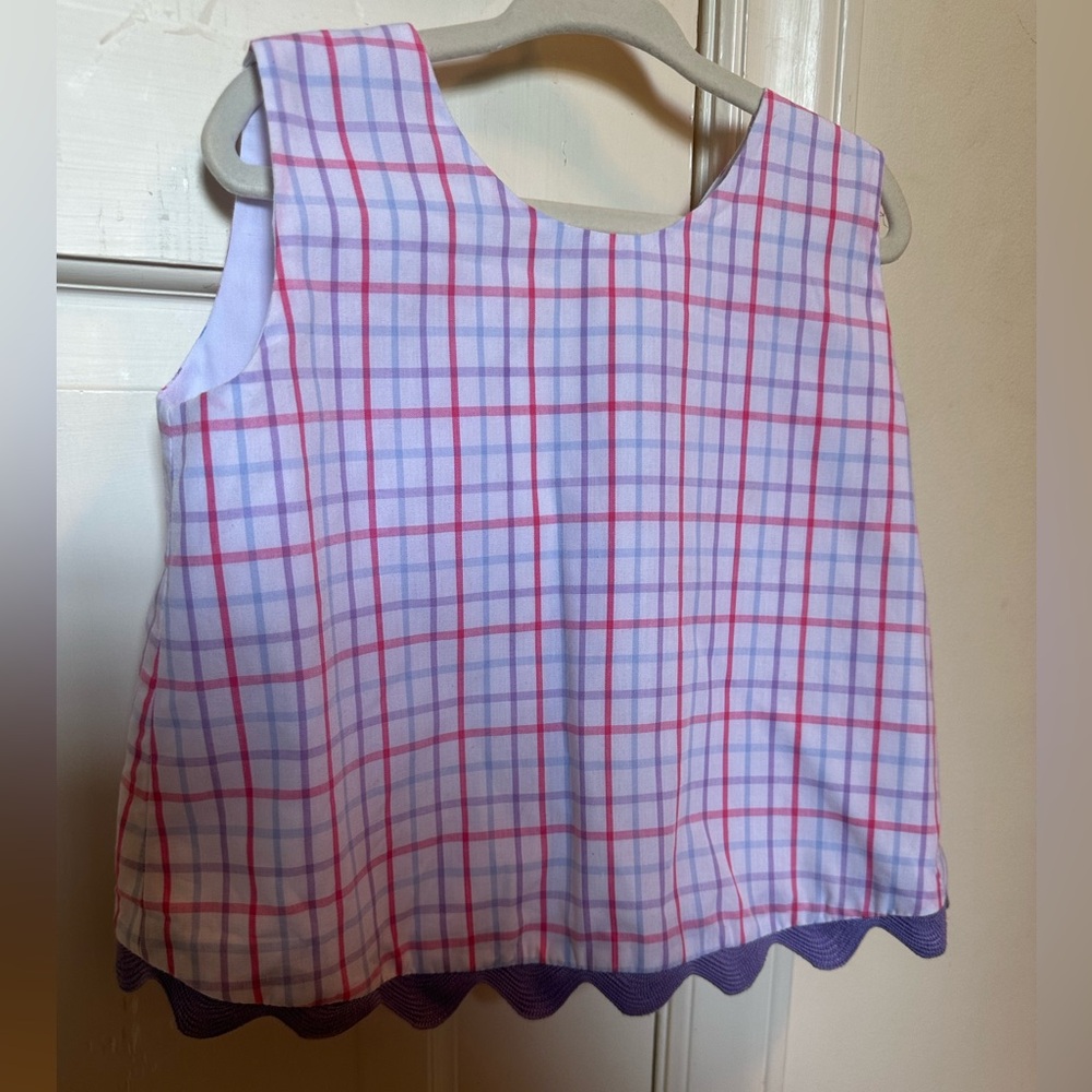 TBBC Susanne Swing Top Set - Winter Park Windowpane with Palisades Purple, 3T - Picture 3 of 8